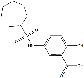 5-[(azepane-1-sulfonyl)amino]-2-hydroxybenzoic acid Structure