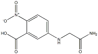 5-[(carbamoylmethyl)amino]-2-nitrobenzoic acid 구조식 이미지
