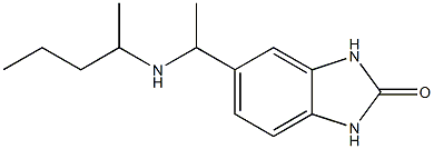 5-[1-(pentan-2-ylamino)ethyl]-2,3-dihydro-1H-1,3-benzodiazol-2-one Structure