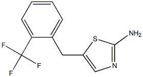 5-[2-(trifluoromethyl)benzyl]-1,3-thiazol-2-amine Structure
