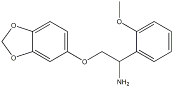 5-[2-amino-2-(2-methoxyphenyl)ethoxy]-2H-1,3-benzodioxole 구조식 이미지