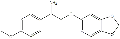 5-[2-amino-2-(4-methoxyphenyl)ethoxy]-2H-1,3-benzodioxole 구조식 이미지