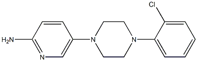 5-[4-(2-chlorophenyl)piperazin-1-yl]pyridin-2-amine Structure