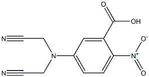 5-[bis(cyanomethyl)amino]-2-nitrobenzoic acid 구조식 이미지