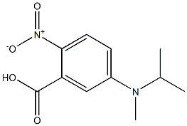 5-[methyl(propan-2-yl)amino]-2-nitrobenzoic acid 구조식 이미지