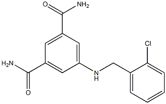 5-{[(2-chlorophenyl)methyl]amino}benzene-1,3-dicarboxamide Structure