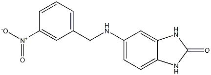 5-{[(3-nitrophenyl)methyl]amino}-2,3-dihydro-1H-1,3-benzodiazol-2-one Structure