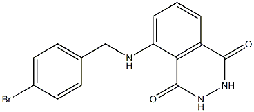 5-{[(4-bromophenyl)methyl]amino}-1,2,3,4-tetrahydrophthalazine-1,4-dione 구조식 이미지