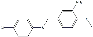 5-{[(4-chlorophenyl)sulfanyl]methyl}-2-methoxyaniline Structure