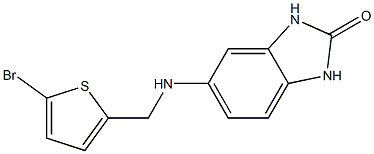 5-{[(5-bromothiophen-2-yl)methyl]amino}-2,3-dihydro-1H-1,3-benzodiazol-2-one 구조식 이미지