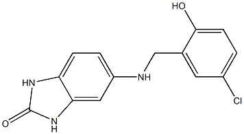 5-{[(5-chloro-2-hydroxyphenyl)methyl]amino}-2,3-dihydro-1H-1,3-benzodiazol-2-one Structure