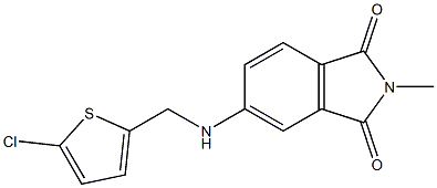 5-{[(5-chlorothiophen-2-yl)methyl]amino}-2-methyl-2,3-dihydro-1H-isoindole-1,3-dione Structure