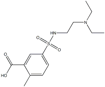 5-{[2-(diethylamino)ethyl]sulfamoyl}-2-methylbenzoic acid Structure