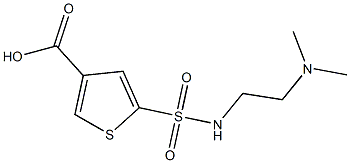 5-{[2-(dimethylamino)ethyl]sulfamoyl}thiophene-3-carboxylic acid 구조식 이미지