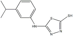 5-{[3-(propan-2-yl)phenyl]amino}-1,3,4-thiadiazole-2-thiol 구조식 이미지