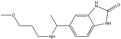 5-{1-[(3-methoxypropyl)amino]ethyl}-2,3-dihydro-1H-1,3-benzodiazol-2-one 구조식 이미지