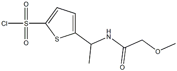 5-{1-[(methoxyacetyl)amino]ethyl}thiophene-2-sulfonyl chloride Structure