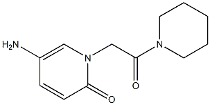 5-amino-1-[2-oxo-2-(piperidin-1-yl)ethyl]-1,2-dihydropyridin-2-one Structure