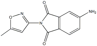 5-amino-2-(5-methyl-1,2-oxazol-3-yl)-2,3-dihydro-1H-isoindole-1,3-dione 구조식 이미지