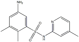 5-amino-2,3-dimethyl-N-(4-methylpyridin-2-yl)benzene-1-sulfonamide 구조식 이미지