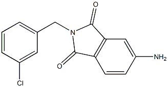 5-amino-2-[(3-chlorophenyl)methyl]-2,3-dihydro-1H-isoindole-1,3-dione 구조식 이미지