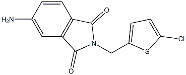 5-amino-2-[(5-chlorothiophen-2-yl)methyl]-2,3-dihydro-1H-isoindole-1,3-dione 구조식 이미지