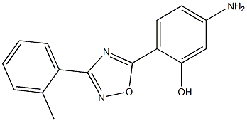 5-amino-2-[3-(2-methylphenyl)-1,2,4-oxadiazol-5-yl]phenol 구조식 이미지