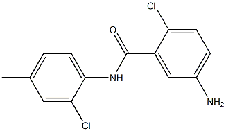 5-amino-2-chloro-N-(2-chloro-4-methylphenyl)benzamide 구조식 이미지