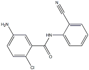 5-amino-2-chloro-N-(2-cyanophenyl)benzamide 구조식 이미지