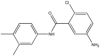 5-amino-2-chloro-N-(3,4-dimethylphenyl)benzamide Structure