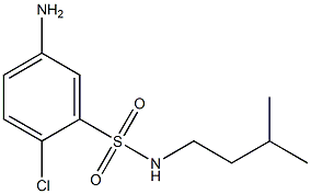 5-amino-2-chloro-N-(3-methylbutyl)benzene-1-sulfonamide 구조식 이미지