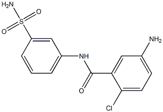 5-amino-2-chloro-N-(3-sulfamoylphenyl)benzamide Structure