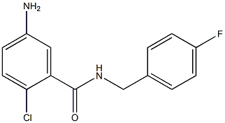 5-amino-2-chloro-N-(4-fluorobenzyl)benzamide 구조식 이미지