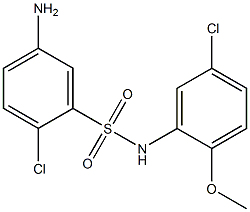 5-amino-2-chloro-N-(5-chloro-2-methoxyphenyl)benzene-1-sulfonamide Structure