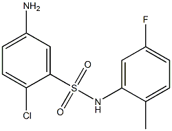 5-amino-2-chloro-N-(5-fluoro-2-methylphenyl)benzene-1-sulfonamide 구조식 이미지