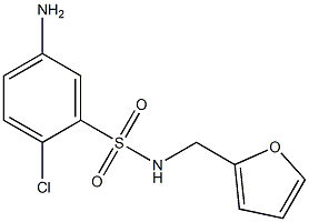 5-amino-2-chloro-N-(furan-2-ylmethyl)benzene-1-sulfonamide Structure