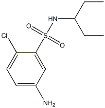 5-amino-2-chloro-N-(pentan-3-yl)benzene-1-sulfonamide Structure