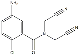 5-amino-2-chloro-N,N-bis(cyanomethyl)benzamide 구조식 이미지