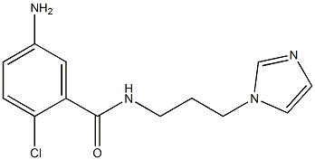 5-amino-2-chloro-N-[3-(1H-imidazol-1-yl)propyl]benzamide 구조식 이미지