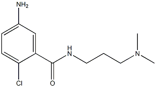 5-amino-2-chloro-N-[3-(dimethylamino)propyl]benzamide 구조식 이미지