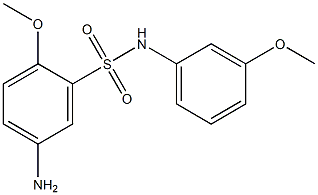 5-amino-2-methoxy-N-(3-methoxyphenyl)benzene-1-sulfonamide Structure