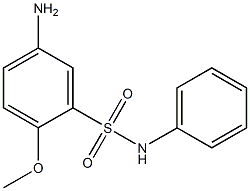 5-amino-2-methoxy-N-phenylbenzene-1-sulfonamide 구조식 이미지