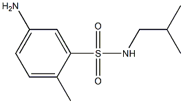 5-amino-2-methyl-N-(2-methylpropyl)benzene-1-sulfonamide 구조식 이미지