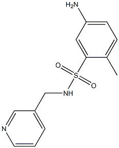 5-amino-2-methyl-N-(pyridin-3-ylmethyl)benzene-1-sulfonamide Structure