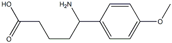 5-amino-5-(4-methoxyphenyl)pentanoic acid Structure
