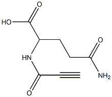 5-amino-5-oxo-2-(propioloylamino)pentanoic acid 구조식 이미지