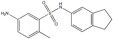 5-amino-N-(2,3-dihydro-1H-inden-5-yl)-2-methylbenzene-1-sulfonamide Structure