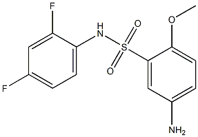 5-amino-N-(2,4-difluorophenyl)-2-methoxybenzene-1-sulfonamide Structure