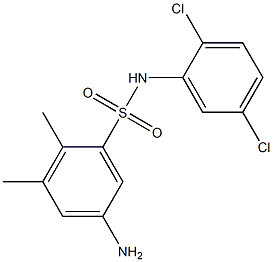 5-amino-N-(2,5-dichlorophenyl)-2,3-dimethylbenzene-1-sulfonamide Structure