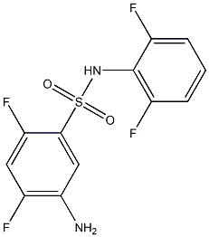 5-amino-N-(2,6-difluorophenyl)-2,4-difluorobenzene-1-sulfonamide Structure